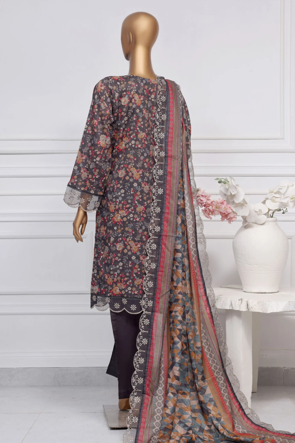 Amyrah By Sada Bahar Stitched 3 Piece Embroidered Festive Collection - Brown - Image 3