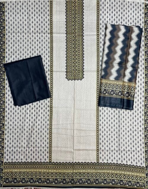 Al Karam Kasturi Printed Unstitched 3 Piece Lawn Collection 2025 - D9