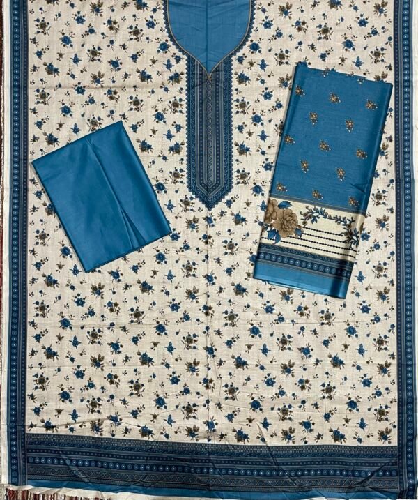 Al Karam Kasturi Printed Unstitched 3 Piece Lawn Collection 2025 - D16