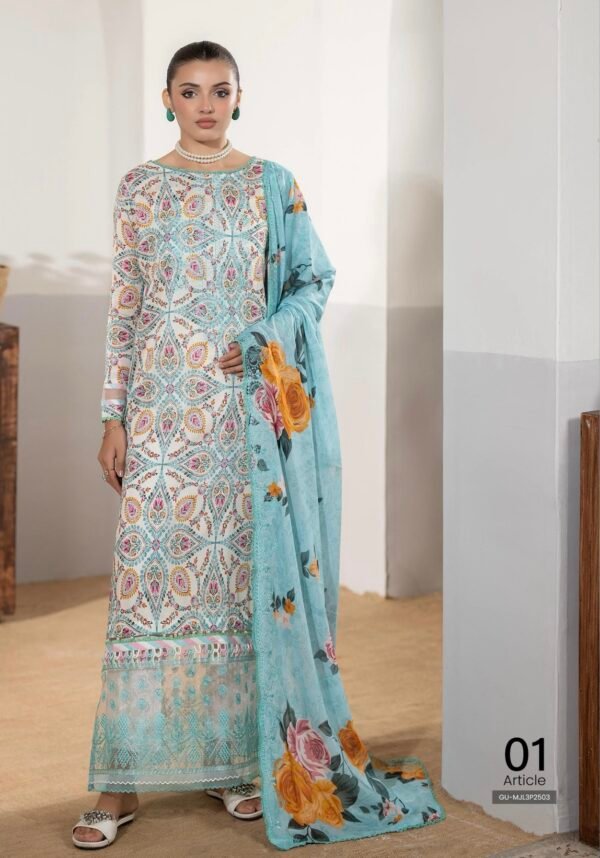 Premium MAHAJAL by GULL JEE - Unstitched 3 Piece Collection | VOL-03 - A01