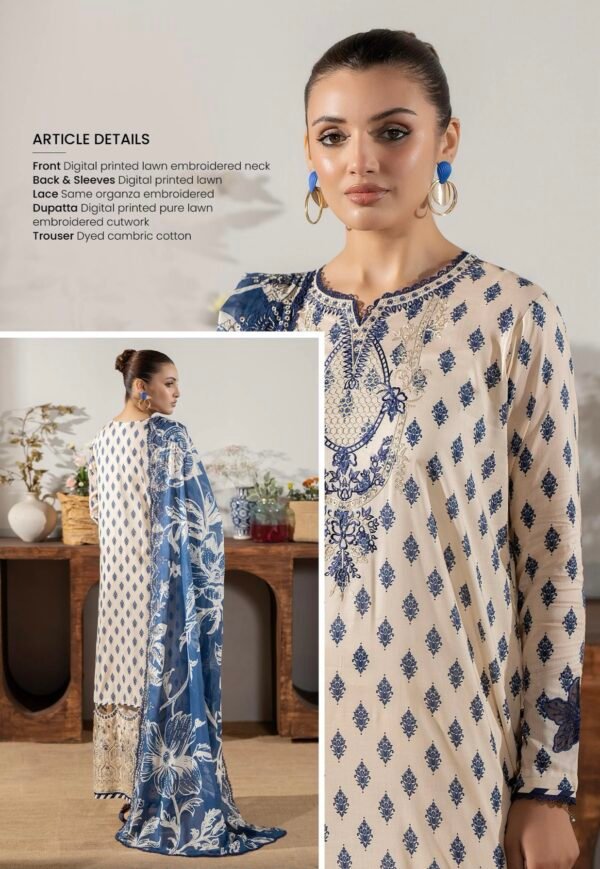 Premium MAHAJAL by GULL JEE - Unstitched 3 Piece Collection | VOL-03 - A06 - Image 2