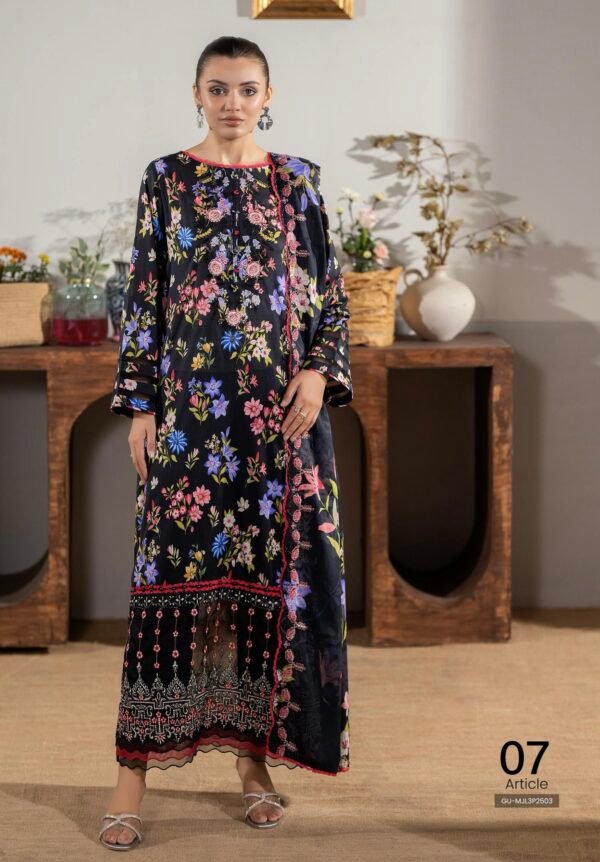 Premium MAHAJAL by GULL JEE - Unstitched 3 Piece Collection | VOL-03 - A07