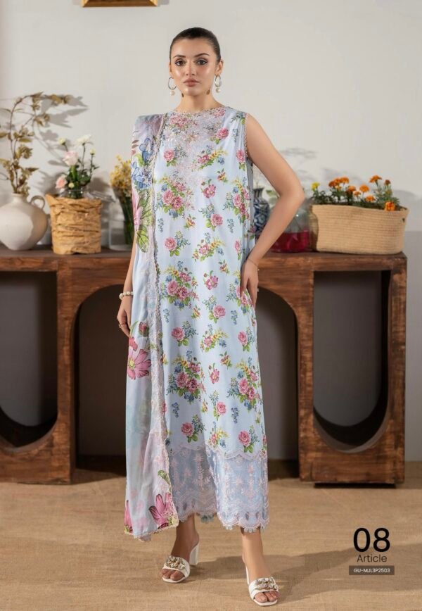 Premium MAHAJAL by GULL JEE - Unstitched 3 Piece Collection | VOL-03 - A08