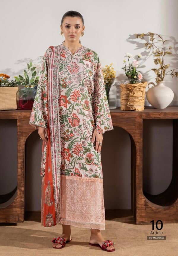 Premium MAHAJAL by GULL JEE - Unstitched 3 Piece Collection | VOL-03 - A10
