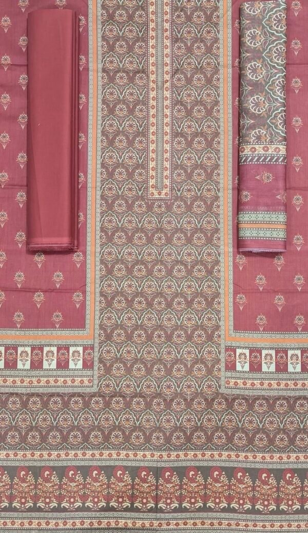 Bin Saeed Unstitched Digital Printed Summer Lawn Collection 2025 - D77