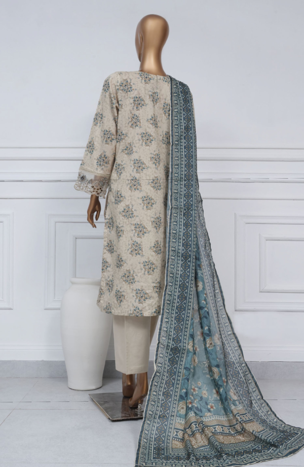 Sadabahar Luxury Cutwork Embroidered Lawn Stitched 3 Piece Collection - D09 - Image 3