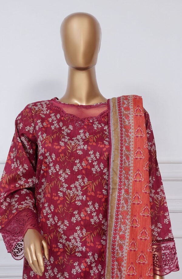 Sadabahar Luxury Cutwork Embroidered Lawn Stitched 3 Piece Collection - D05 - Image 2
