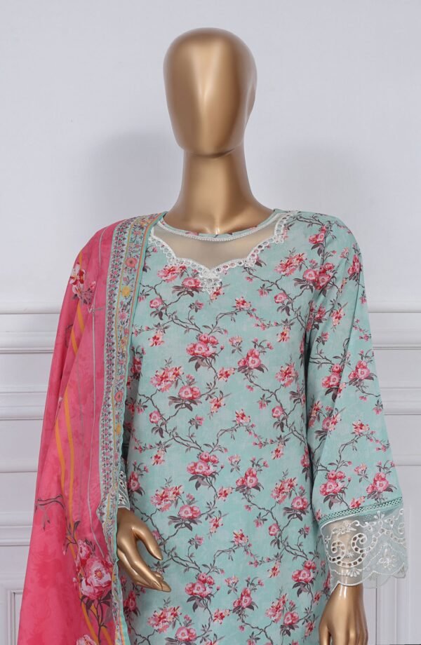 Sadabahar Luxury Cutwork Embroidered Lawn Stitched 3 Piece Collection - D04 - Image 2