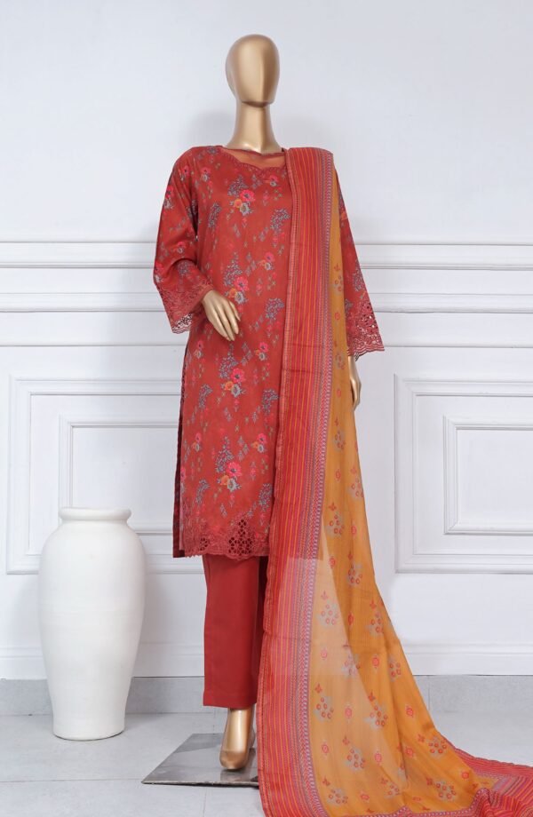 Sadabahar Luxury Cutwork Embroidered Lawn Stitched 3 Piece Collection - D02