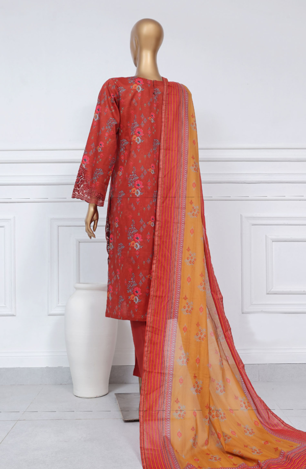 Sadabahar Luxury Cutwork Embroidered Lawn Stitched 3 Piece Collection - D02 - Image 3