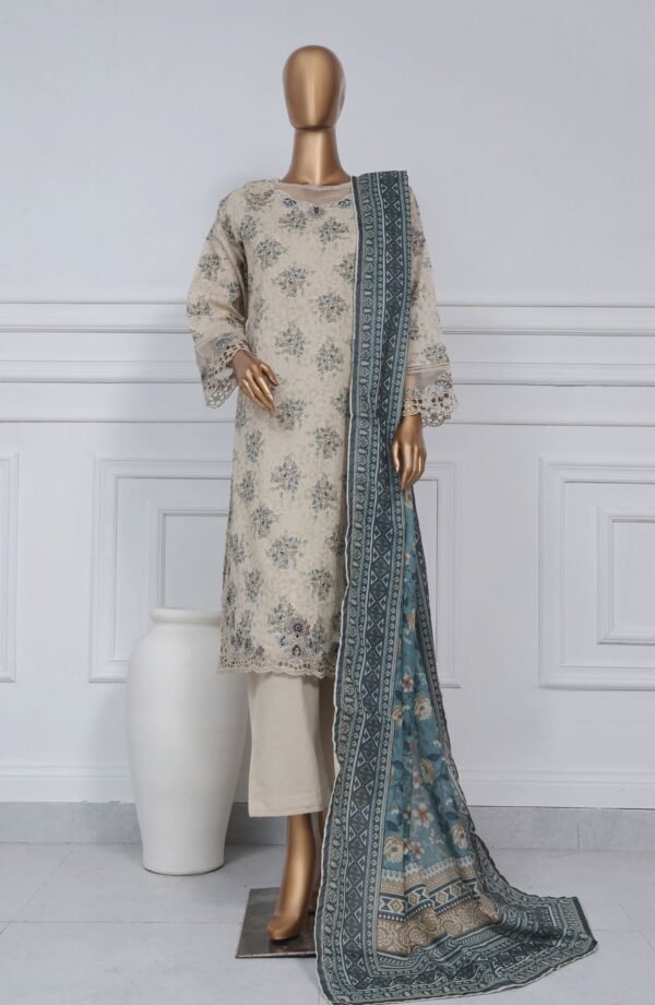 Sadabahar Luxury Cutwork Embroidered Lawn Stitched 3 Piece Collection - D09