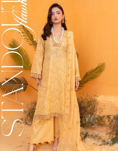 AURA By AALAYA - UNSTITCHED PREMIUM HEAVY EMBROIDERED LAWN EDITION - A02
