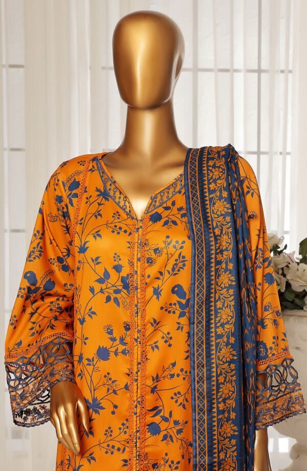 Sadabahar Festive Embroidered Lawn Stitched 3 Piece Suit Summer Collection - D01 - Image 2