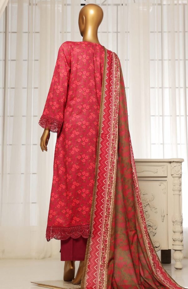 Sadabahar Festive Embroidered Lawn Stitched 3 Piece Suit Summer Collection - D05 - Image 3