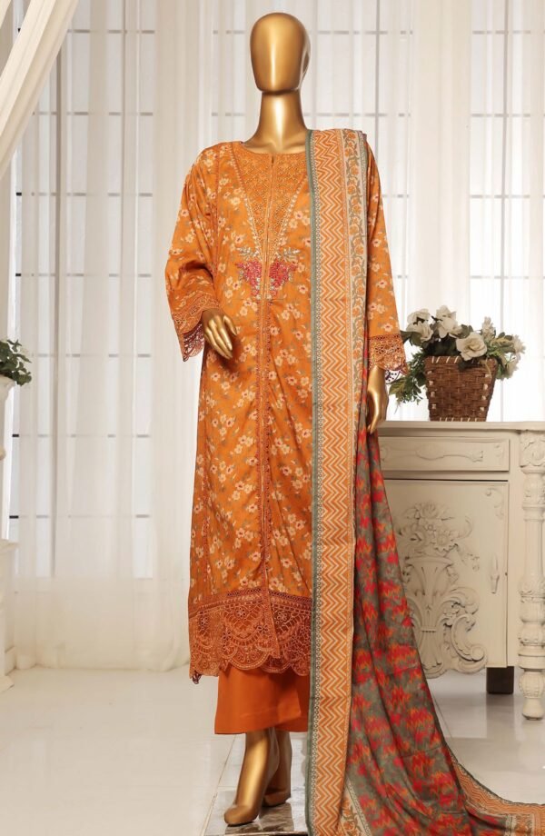 Sadabahar Festive Embroidered Lawn Stitched 3 Piece Suit Summer Collection - D06