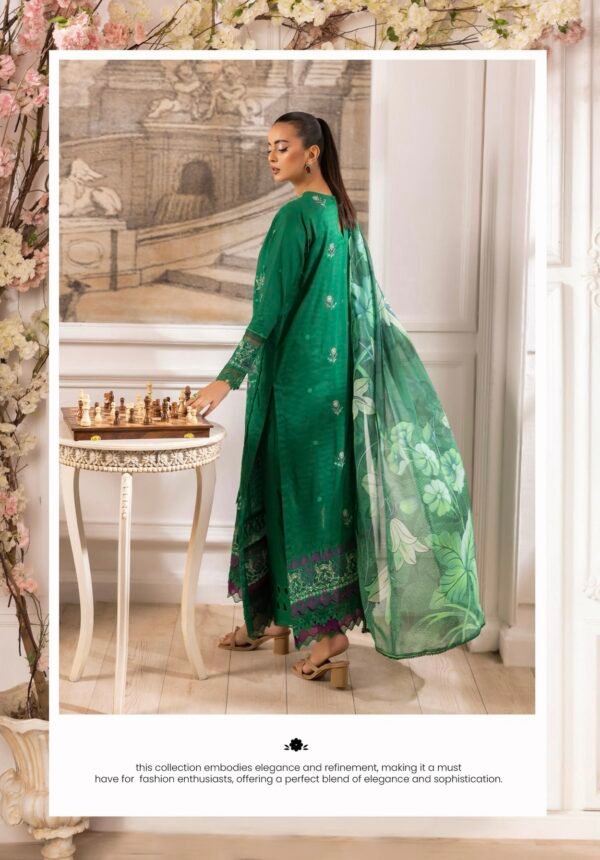 Selene by Gull Jee - Unstitched Embroidered 3 Piece Lawn Collection - A04 - Image 2