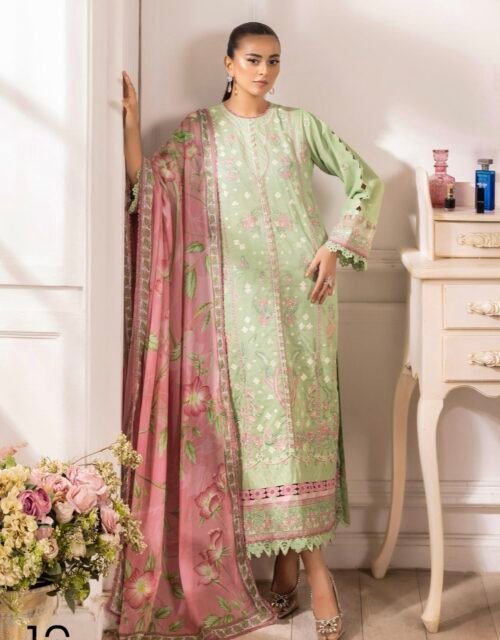 Selene by Gull Jee - Unstitched Embroidered 3 Piece Lawn Collection - A10
