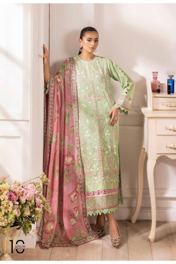 Selene by Gull Jee - Unstitched Embroidered 3 Piece Lawn Collection - A10