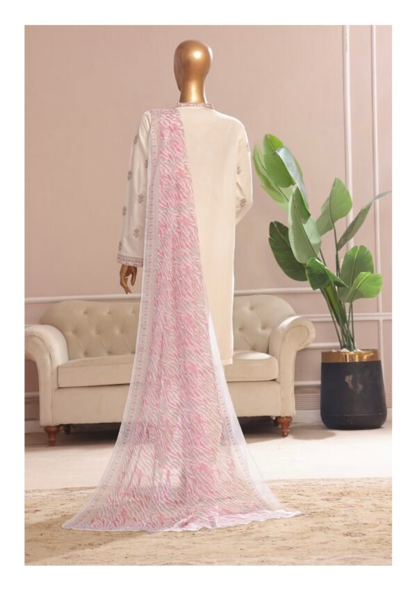 Bin Saeed Exclusive Plain Embroidered 3-Piece Collection 2025 - D01 - Image 3
