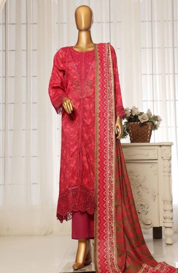 Sadabahar Festive Embroidered Lawn Stitched 3 Piece Suit Summer Collection - D05