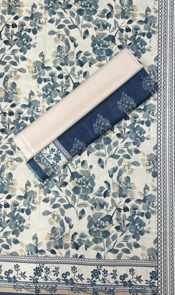 Bin Saeed Unstitched Digital Printed Summer Lawn Collection 2025 - D88