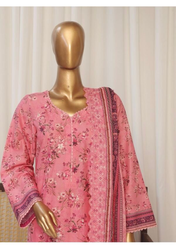 Bin Saeed Exclusive Lawn Embroidered 3-Piece Collection 2025 - D02 - Image 3