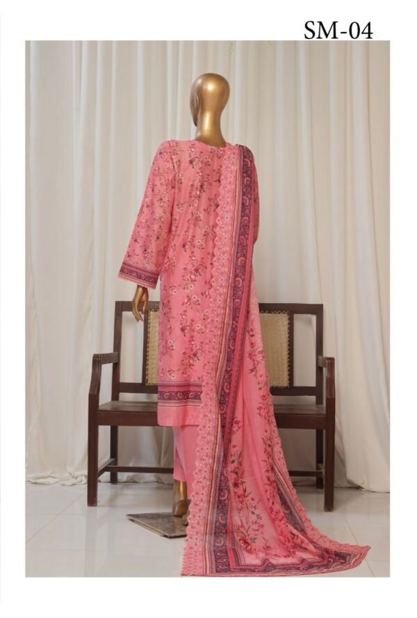 Bin Saeed Exclusive Lawn Embroidered 3-Piece Collection 2025 - D02 - Image 4