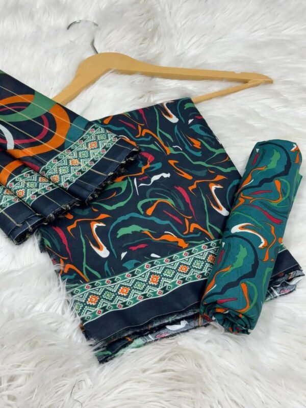 Bin Saeed Unstitched Digital Printed Summer Lawn Collection 2025 - D104 - Image 2