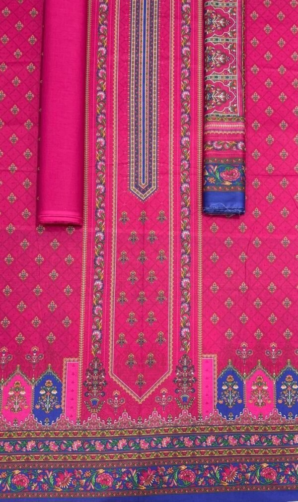 Bin Saeed Unstitched Digital Printed Summer Lawn Collection 2025 - D107