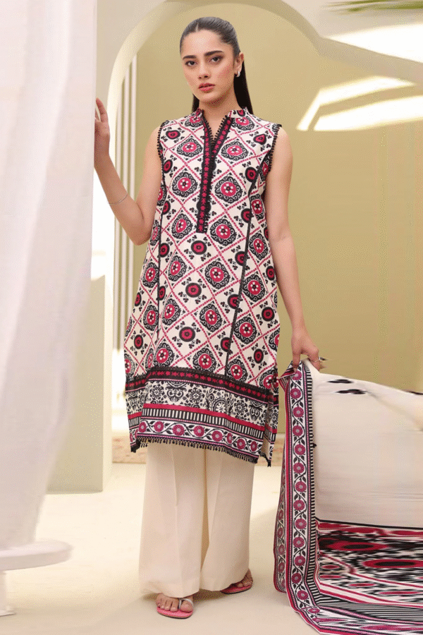 Zellbury Unstitched 3 Piece Printed Lawn Collection'2025 - D03