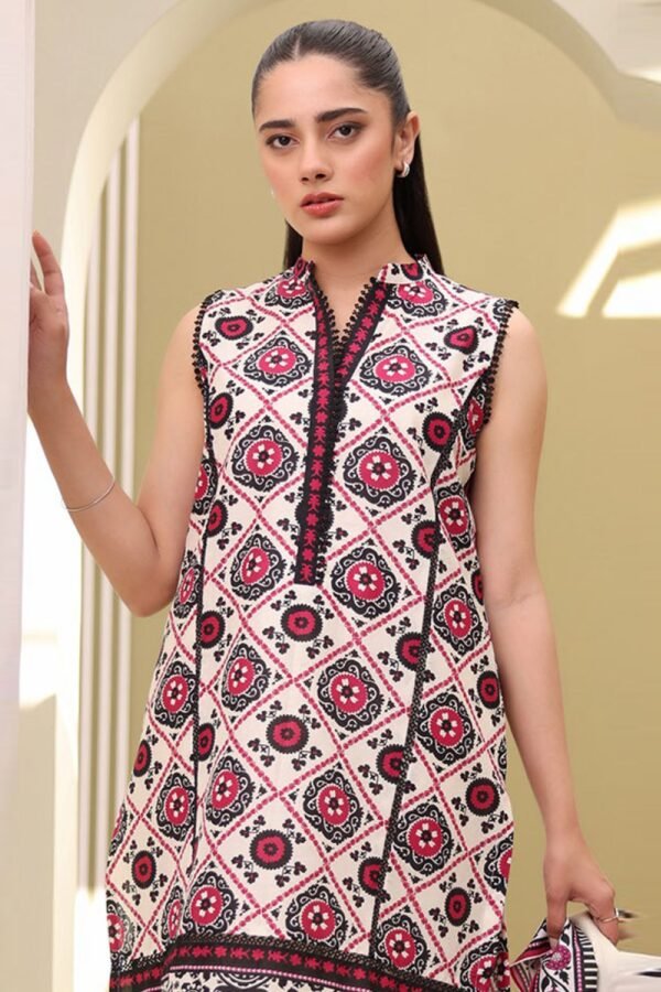 Zellbury Unstitched 3 Piece Printed Lawn Collection'2025 - D03 - Image 2