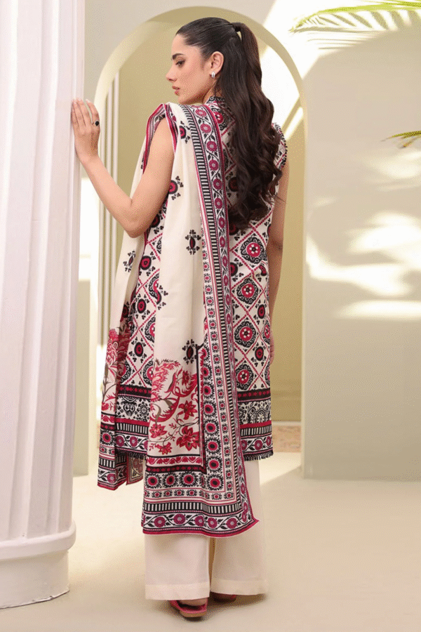 Zellbury Unstitched 3 Piece Printed Lawn Collection'2025 - D03 - Image 3