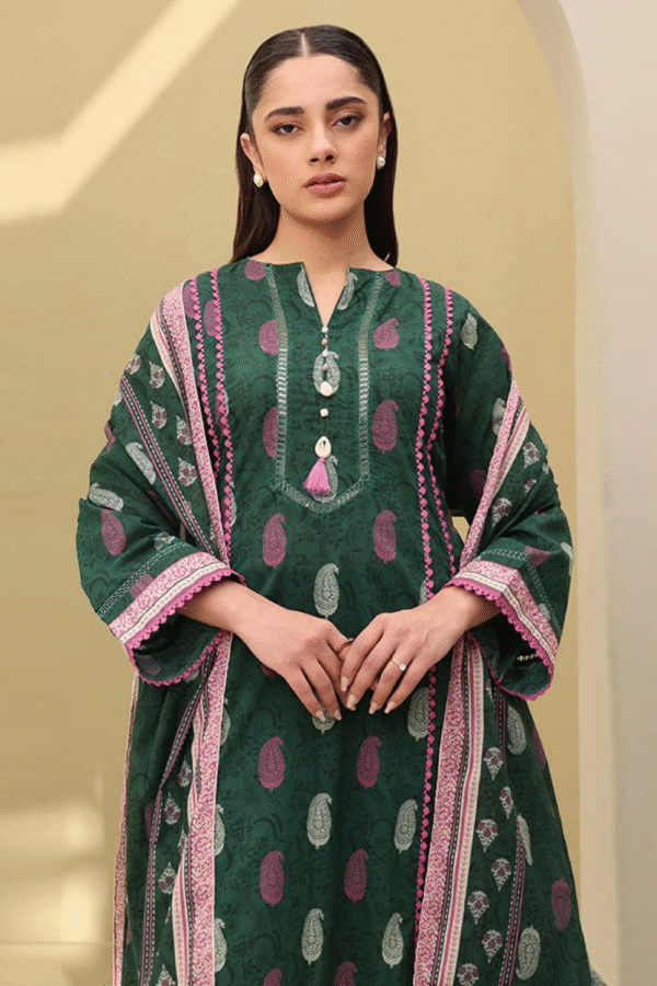 Zellbury Unstitched 3 Piece Printed Lawn Collection'2025 - D05 - Image 2