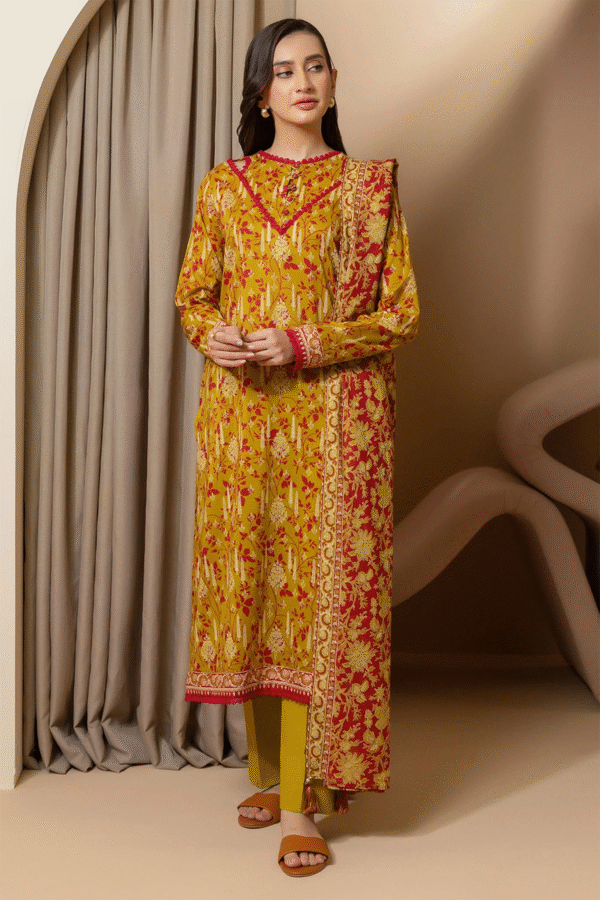 Zellbury Unstitched 3 Piece Printed Lawn Collection'2025 - D06