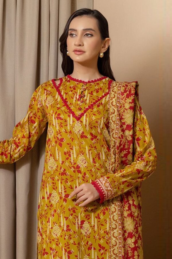 Zellbury Unstitched 3 Piece Printed Lawn Collection'2025 - D06 - Image 2