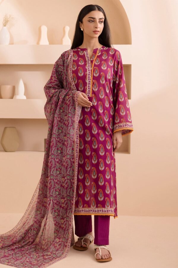 Zellbury Unstitched 3 Piece Printed Lawn Collection'2025 - D14