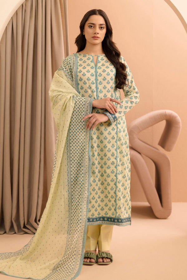Zellbury Unstitched 3 Piece Printed Lawn Collection'2025 - D16