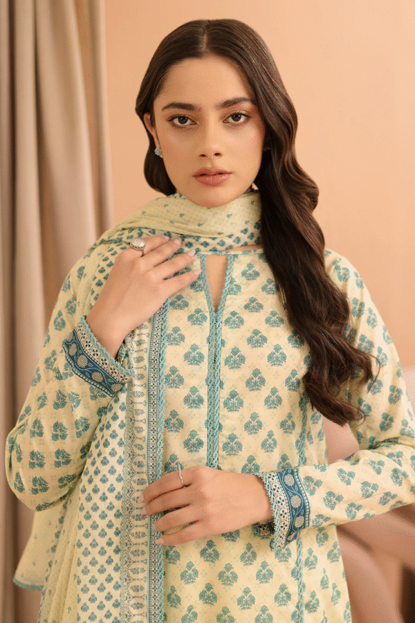 Zellbury Unstitched 3 Piece Printed Lawn Collection'2025 - D16 - Image 2