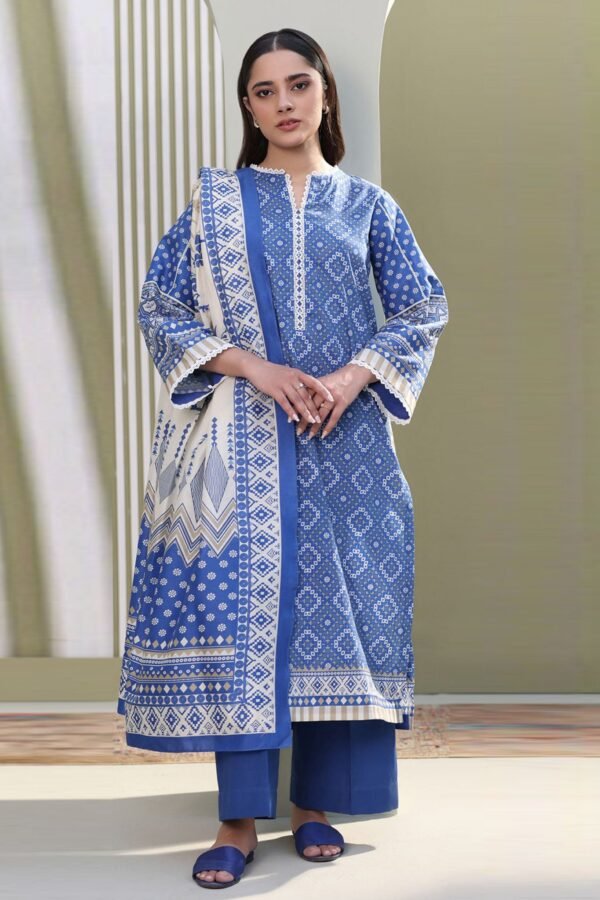 Zellbury Unstitched 3 Piece Printed Lawn Collection'2025 - D18