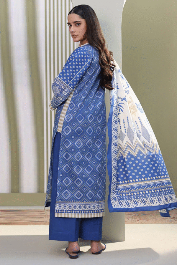 Zellbury Unstitched 3 Piece Printed Lawn Collection'2025 - D18 - Image 3