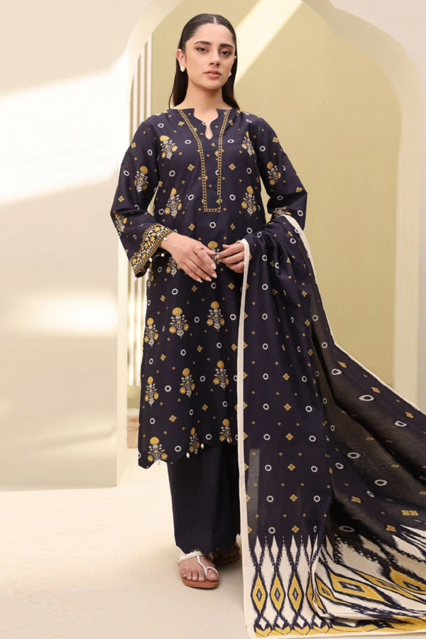 Zellbury Unstitched 3 Piece Printed Lawn Collection'2025 - D19
