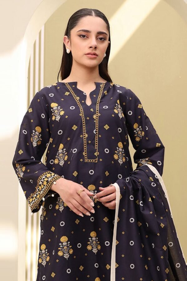 Zellbury Unstitched 3 Piece Printed Lawn Collection'2025 - D19 - Image 2