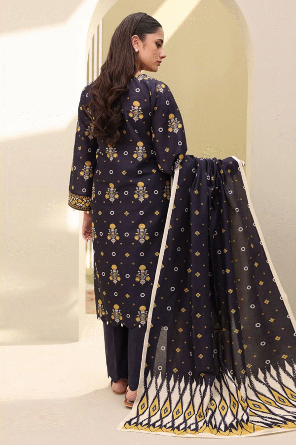 Zellbury Unstitched 3 Piece Printed Lawn Collection'2025 - D19 - Image 3