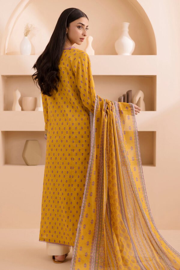 Zellbury Unstitched 2 Piece Printed Lawn Collection'2025 ( SHIRT DUPATTA)- D10 - Image 3