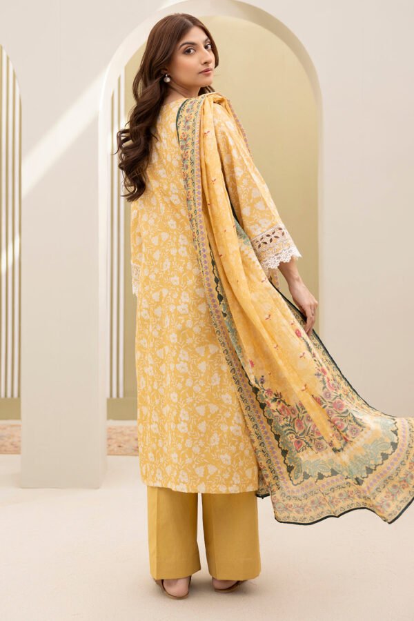 Zellbury Unstitched 3 Piece Embroidered Lawn Collection'2025 - D03 - Image 4