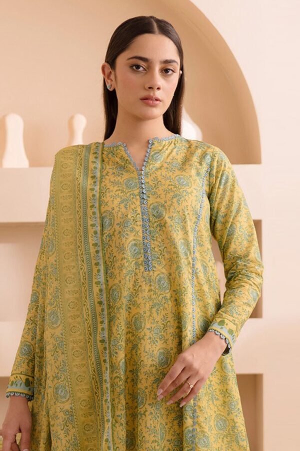 Zellbury Unstitched 3 Piece Printed Lawn Collection'2025 - D01 - Image 2