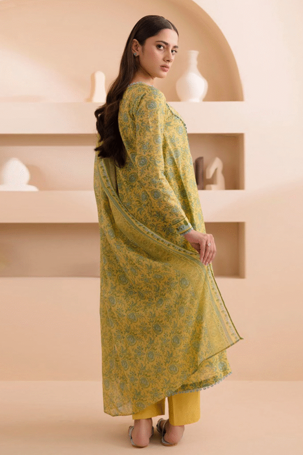 Zellbury Unstitched 3 Piece Printed Lawn Collection'2025 - D01 - Image 3