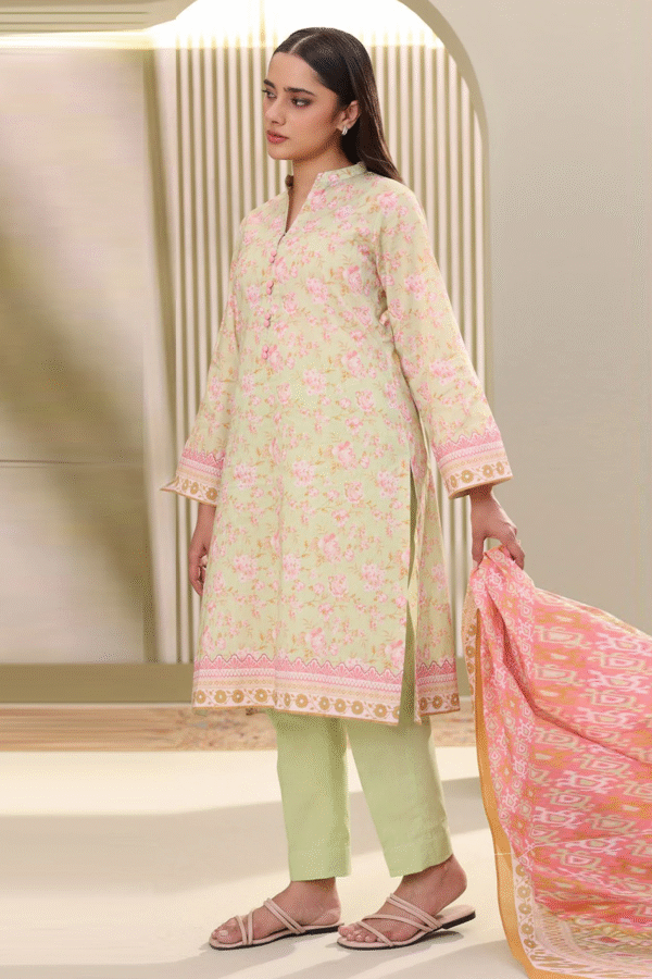 Zellbury Unstitched 3 Piece Printed Lawn Collection'2025 - D04