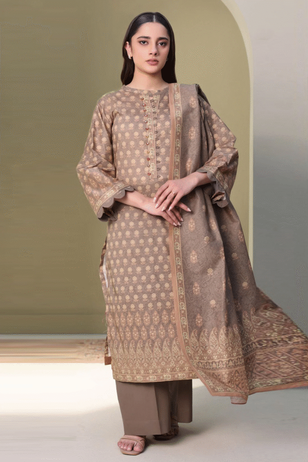Zellbury Unstitched 3 Piece Printed Lawn Collection'2025 - D17
