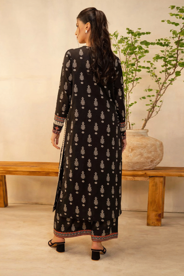 Zellbury Unstitched 2 Piece Embroidered Lawn Collection'2025 - D01 - Image 3